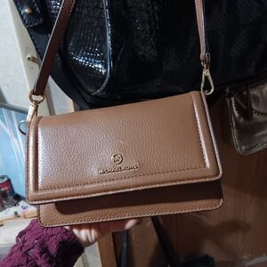 Michael Kors Tan Leather Crossbody Bag